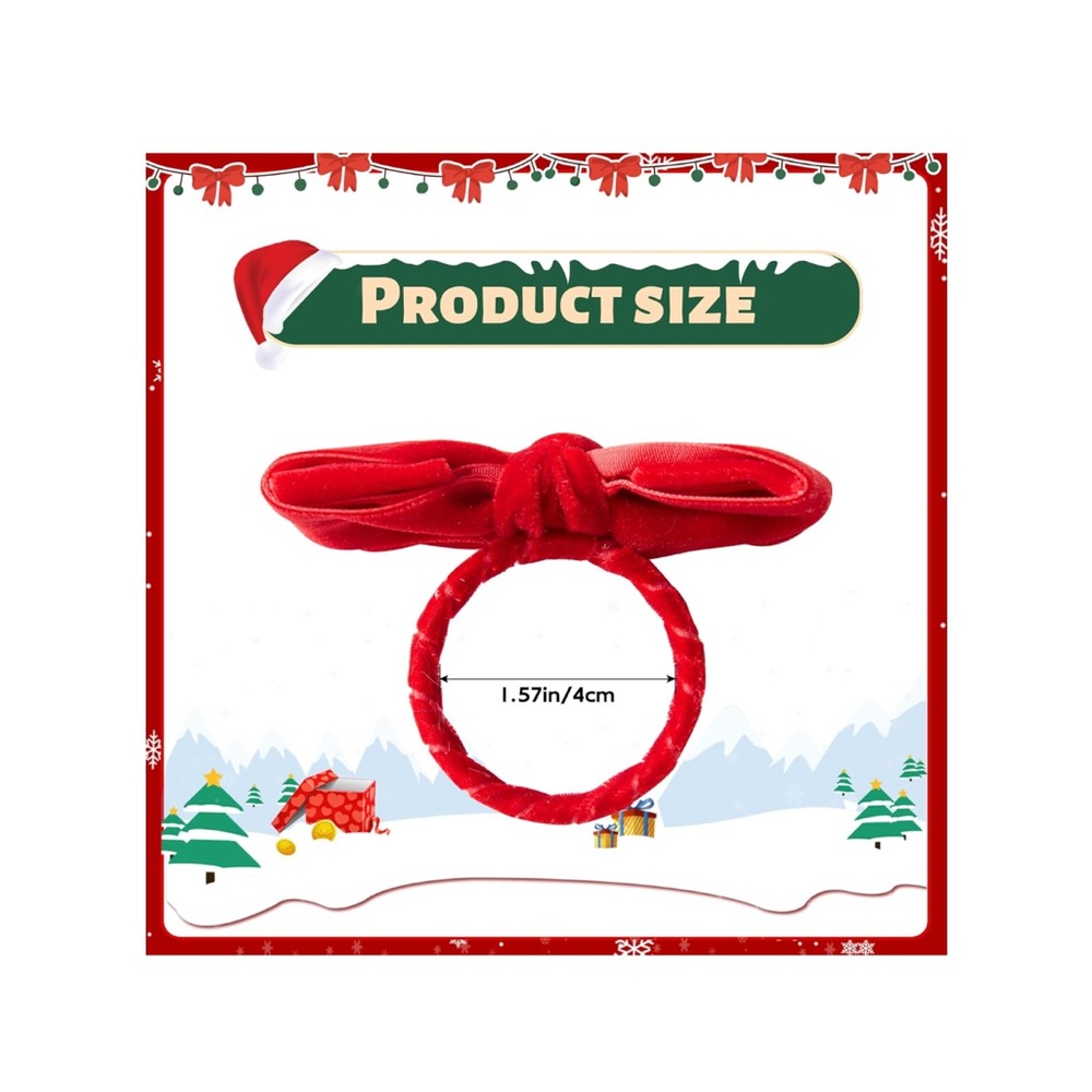 Christmas Napkin Rings Set of 6 - Picture 3 of 7